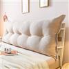 UVCMDUI Schienale Letto, Cuscinoni per Testiera Letto Grandi Rettangolare, Cuscini per Spalliera Letto Matrimoniale per Letto Divano Riposo Lettura Libro,D,180cm/70.9in