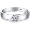 CXWK con Certificato Originale in Oro Bianco 18 carati Anello di Lusso Lab Diamond FEDI Nuziali da Sposa