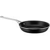 Alessi Pots&Pans Padella al, Alluminio con Rivestimento Antiaderente, Inossidabile 18/10, Fondo in Acciaio Magnetico Adatto Anche alla Cottura a Induzione, Nero, 24 cm