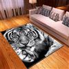 Morbuy 3D Animale Stampa Tappeto Salotto Grande Pelo Corto Moderno, Moquette Antiscivolo, Grandi Soggiorno Bambini Camera da Letto Decorazione Domestica Tappeti (Tigre,80x120cm)