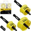 SabreCut 3 x SabreCut HSMK3A 20mm 25mm 32mm Kit sega a tazza per lamiera d'acciaio a parete sottile ad alte prestazioni con corpo in acciaio e albero in cobalto per legno e acciaio