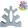 Ashleyya Rastrelliera porta manubri da fitness Piatto Porta Pesi con manubri Albero Piccolo Palestra con Pesi Albero Multifunzionale con 3 Strati Supporto Porta Manubri da Palestra Porta Manubri Attrezzi（blu）