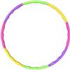 IFQKNUYL Hula Fitness Hoop, Cerchio di Fitness Splicing Rimovibile, per Interni ed Esterni, Fitness, Ginnastica, Danza, Yoga, Bambini e Adulti (Wavy 8 Knots)