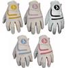 Logo Golf Gloves Confezione da 5 guanti da golf da donna in pelle Cabretta, extra grip e traspiranti, guanti per mancini per golfisti destrorsi, accessori perfetti per il golf da donna (taglia L)