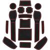 YEE PIN Scanalatura Della Porta Tappetino Antiscivolo Compatibile Con Nissan Qashqai J11 2019-2021 Accessori Interni Automobilistici Scatola Di Immagazzinaggio Mat Gomma Morbida