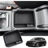 BIXUAN Golf 8 2025 compatibile con VW Golf 8 8.5 MK8 GTI GTE GTD R Variant 2020-2024 2025 Contenitore per la console centrale Antiscivolo Vassoio Organizer per bracciolo Accessori Nero