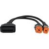 OTOTEC Cavo adattatore diagnostico per moto OBD2 da 16 pin a 4 pin+6 pin cavo convertitore OBD Scanner cavo adattatore compatibile con Har-ley Davidson