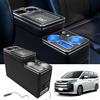 JAOGAUS Upgrade Console Centrale Con Vano Portaoggetti Compatibile Con T5 | T6 T6.1 2013-2019, Consolle Centrale Dell'auto Con USB e Accendisigari, Ricarica Senza Fili, Luce Ambientale a LED