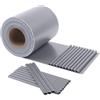 HENG FENG Strisce Frangivista PVC,per Recinzione a Doppio Picchetto 35m x 19cm,450g/m²,Anti-UV,Impermeabile,Antistrappo,Incluse 20 Clip-Protezione Privacy per Giardino e Balcone (Grigio)