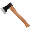 Mivos Accetta Ascia di Legno 600 g - Accetta da Taglio con Testa in Acciaio al Carbonio e Manico in Legno di Hickory - Ascia Universale per Giardino e Campeggio - Piccola Ascia da Spacco