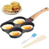 Tutamaz Padella per uova fritte, padella per omlette, padella per uova, pancake, padella per uova fritte per padella, padella per pancake, pancake, padella per uova fritte, induzione e gas