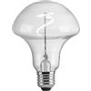 Suprema, Lampadina LED Decorativa Mini, Luce Bianca 5000K, Finitura Trasparente, Attacco E27, Flusso 240 lm, Potenza 3W, 220-240V, Dimmerabile (Fungo)
