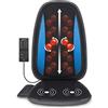 Comfier Shiatsu Massaggiatore Schiena con Calore - Cuscino Sedile Massaggiante con Impastamento Tessuto Profondi, Massaggiatore Elettrico per corpo a Casa o da Ufficio