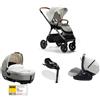 Joie - Trio Con Passeggino Finiti +Navicella Calmi + S.A. I Level Recline + Base Omaggio Oyster