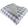 Catherine Lansfield Check and Stripe Trapuntino 240x220 grigio