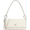 Calvin Klein Donna Borsa a Spalla Minimal Monogram Pouch con Logo, Multicolore (Silver Birch), Taglia Unica
