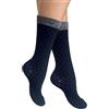 DREAM SOCKS Calze Calzini Donna Corte in Caldo Cotone Colorate-Fantasia-Disegnate-Tinta Unita-Moda (35-38, 6 X MODA LAMÈ)