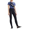 Levi's Mile High Super Skinny, Jeans Donna, Black Ground, 26W / 28L