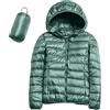 riou Piumino Donna 100 Grammi Leggero con Cappuccio Piumini Elegante Giacca Piumino Ripiegabile Donna Giacconi Invernale Cappotto Piumino Ultraleggero Pesante Giubbotti Imbottiti Giubbini Giacca