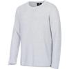 FALKENSTEJN Maglione da uomo a maglia fine in 100% cotone, disponibile in diversi colori, grigio chiaro, M