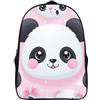FELASBUID Panda Zaino, Bambini The Zaino, 3D Big Bag Scuola, Zaino Da Viaggio Degli Uomini Per La Scuola Per Bambini Bambini E Bambine 40x28x16cm