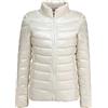 Peuignao Piumino Leggero Donna Con Cappuccio Invernale Puffer Jacket Piumini Leggeri Donna Invernali Giacca Giubbotto Cappotto Giubbino Giacche Piumino Oversize Donna Taglie Forti Down Jacket Bianco XL