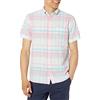 Brooks Brothers Camicia sportiva Madras da uomo a maniche corte con bottoni, Multicolore pastello., XL