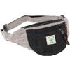 GURU SHOP Pratico marsupio etnico, marsupio - blu, uomo/donna, canapa, 15 x 20 x 5 cm, per festival hippie, Nero , taglia unica, casual