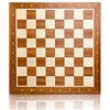 Master of Chess Scacchiera in Legno da Torneo 48 cm - Fatto a Mano Inarsia Grandi Scacchiera Portatile per Bambini e Adulti - Staunton NO.5