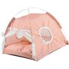 GLOGLOW Tenda da Interno per Cane Gatto, Gabbie, Case e Recinti Cucce per Cani Tenda da Interno Casa per Cani Cuccia per Cani Portatile Tenda per Cani Portatile con Morbido Tappetino