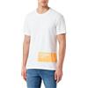 Calvin Klein Jeans STENCIL BLOCKING LOGO TEE, Uomo, Bright White, L
