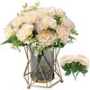 FOSDICK 2 PCS Fiori Finti, 29cm Fiori Artificiali, Rosa Bouquet Fiori Artificiali Realistici, Fiori Finti Per Decorazioni, per Esterni e Interni, Decorativi, in Vaso, per Cimitero, in Plastica