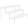 TVNYOUJIA Rialzo in acrilico, 3 ripiani trasparenti, ripiani in acrilico per statuette, cupcake, dessert, profumi, organizer (30 cm, 1 pezzo)