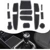 YEE PIN Dacia sandero stepway 2023 tappetini in gomma compatibili con Dacia Sandero 3 III/Dacia Sandero stepway iii 2021-2023 tappetini antiscivolo per console centrale, contenitore interno (bianco)