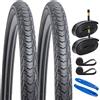 YunSCM 2PCS 28 Pollici 28x1.25 Pneumatici 700x32C ETRTO 32-622 e 700C Camera d' Aria AV48mm
