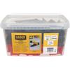 Hardy Working Tools - Sistema di livellamento per piastrelle da 150 pezzi, 2 mm - Kit per posa con 50 cunei e 100 clip distanziatrici