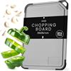 Axer Tagliere da Cucina Plastica Senza BPA - Misura Universale 35x25 cm Tagliere Cucina Lavabile in Lavastoviglie con Scanalatura per il Succo Piedini Manico e Grattugia - Cutting Board Grigio Chiaro
