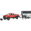 Bruder Pick Up Ram 2500 con Rimorchio e Cavallo