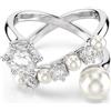 Swarovski Anello cocktail Matrix Crystal Pearl mis.52 Donna Swarovski
