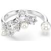 Swarovski Anello aperto Constella bianco Crystal Pearl mis.58 Swarovski