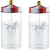 Alessi - Contenitore ermetico Circus - Rosso - Ferro bianco - Designer Marcel Wanders