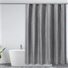 Lkw Ogechi Tenda da Doccia in Poliestere Grigio Extra Larga 300 CM x 200 CM, Lavabile ad Asciugatura Rapida, Impermeabile per Ambienti Umidi
