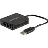 StarTech.com Convertitore da USB a fibra ottica - 100 Mbps Adattatore di rete compatto 2.0 Compatibile con multimodale duplex femmina 100Base-FX SC / MMF 2Km Da LAN (StarTech.com to Fiber Optic Converter, 100Mb [US100A20FXSC]