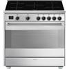 Smeg Concert BG91IX2 cucina Cucina freestanding Elettrico Piano cottura a induzione Acciaio inox