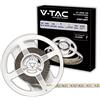 V-TAC Striscia Led da Interno 8W SMD 3528-5 Metri - Striscia LED Adesiva per Casa, Cucina, Camera, Ambienti Interni - Luce Bianca Calda 3000K - Strisce LED Luminosità 800 Lumen - Alimentata 12V
