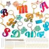 Mocoosy Set di 182 stampi in silicone per lettere dell'alfabeto in resina epossidica, per fai da te, decorazioni da appendere