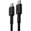 Green Cell Cavo corto USB-C - USB-C Tipo C 0.3m Cavo di ricarica 60W Power Delivery Nero Compatibile con Samsung Galaxy S23 S22 S21 S20 Ultra | Note 20 10 | Telefoni Android | Macbook Pro