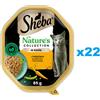 SHEBA Vaschetta SHEBA Nature's Collection 22x85g Alimento umido completo per gatti adulti bocconcini con tacchino guarniti con carota in salsa