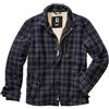 Brandit Classic Sherpa Jacket, Uomo, anthra-black check, L