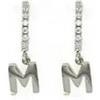 AB-GLOBAL Srl MYLOVLY GIOIELLI ABC ORECCHINI LETTERA M ARGENTO